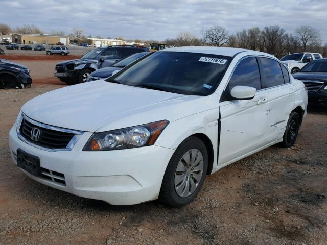 1HGCP26338A082125 - 2008 HONDA ACCORD LX WHITE photo 2