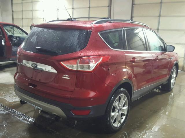 1FMCU9H96DUA92959 - 2013 FORD ESCAPE SEL RED photo 4