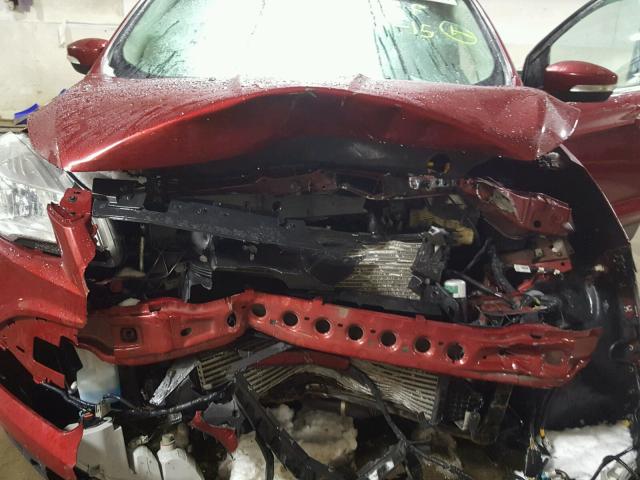 1FMCU9H96DUA92959 - 2013 FORD ESCAPE SEL RED photo 7