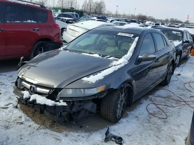 19UUA76637A015942 - 2007 ACURA TL TYPE S GRAY photo 2