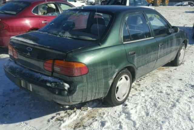 1Y1SK52871Z426313 - 2001 CHEVROLET GEO PRIZM 绿色 照片 4