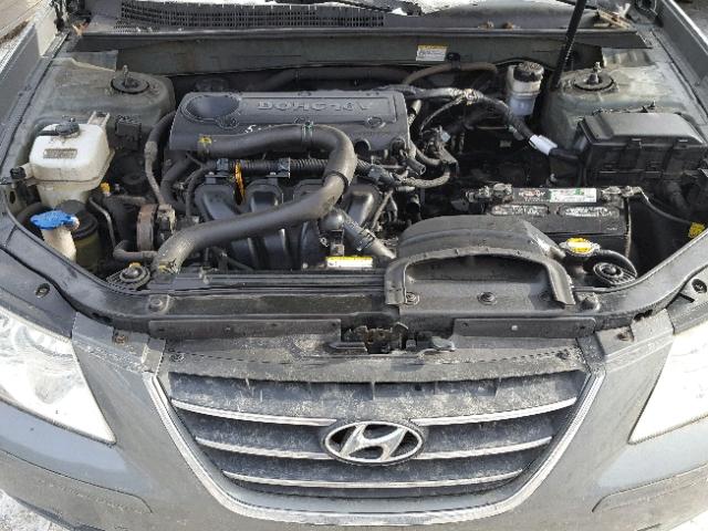 5NPET46C19H556050 - 2009 HYUNDAI SONATA GLS GRAY photo 7