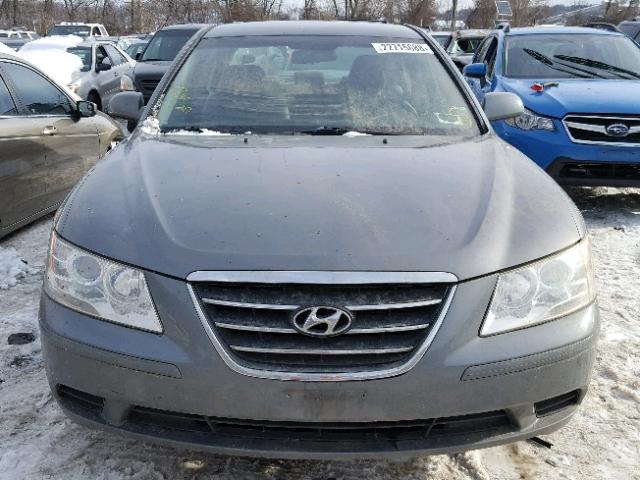 5NPET46C19H556050 - 2009 HYUNDAI SONATA GLS GRAY photo 9