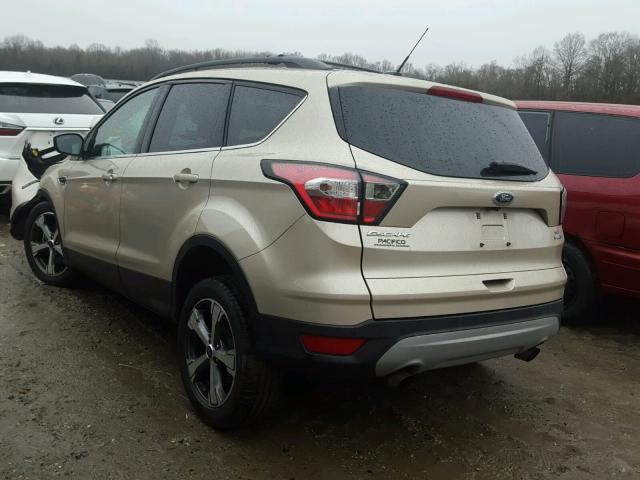 1FMCU9GD1HUC57800 - 2017 FORD ESCAPE SE BEIGE photo 3