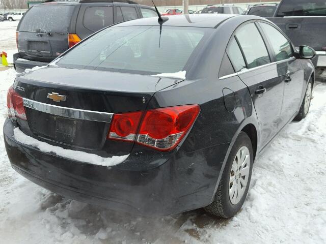 1G1PC5SH0B7217556 - 2011 CHEVROLET CRUZE LS BLACK photo 4