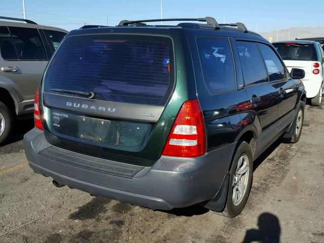 JF1SG63644H715626 - 2004 SUBARU FORESTER 2 GREEN photo 4