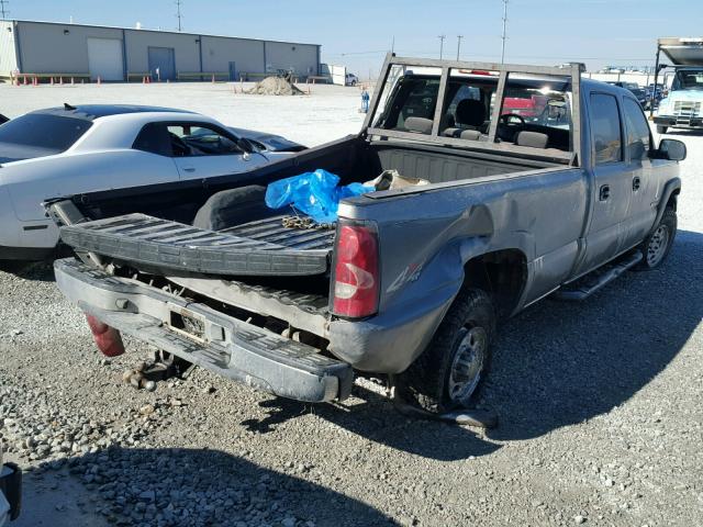 1GCHK23D26F150494 - 2006 CHEVROLET SILVERADO GRAY photo 4