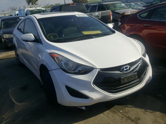 KMHDH6AE7DU015693 - 2013 HYUNDAI ELANTRA CO WHITE photo 1