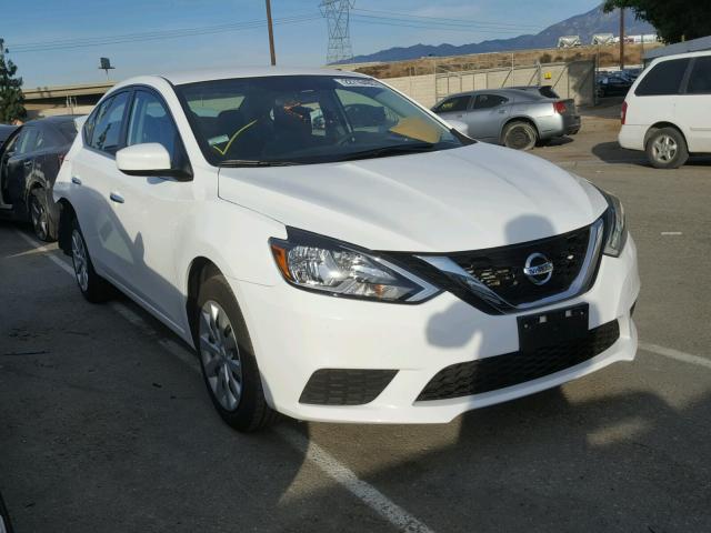 3N1AB7AP8HY239433 - 2017 NISSAN SENTRA S WHITE photo 1