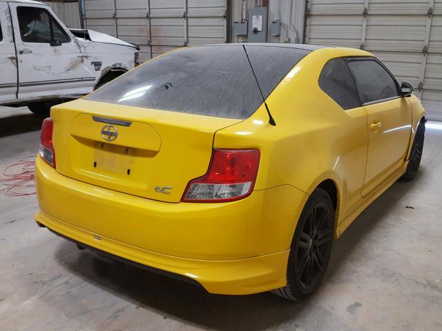 JTKJF5C73C3024863 - 2012 TOYOTA SCION TC YELLOW photo 4