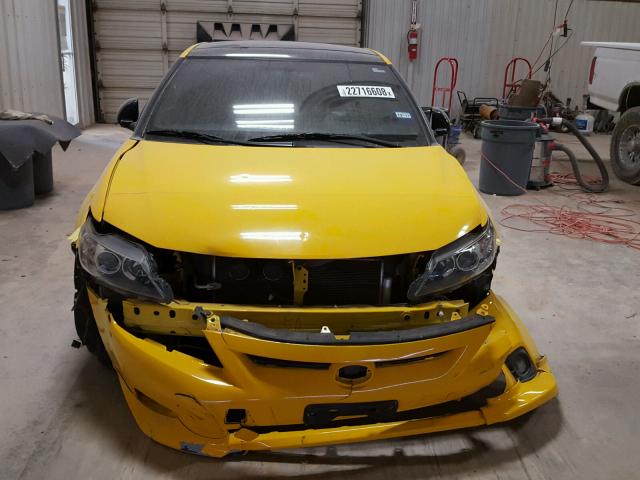 JTKJF5C73C3024863 - 2012 TOYOTA SCION TC YELLOW photo 9