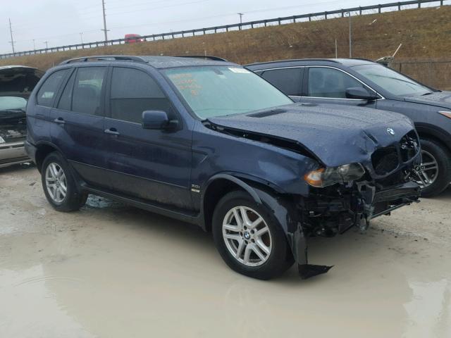 5UXFA13506LY33615 - 2006 BMW X5 3.0I BLUE photo 1