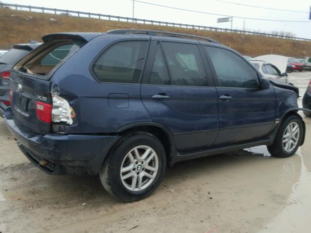 5UXFA13506LY33615 - 2006 BMW X5 3.0I BLUE photo 4