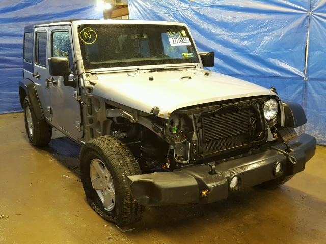 1C4BJWDG0FL728294 - 2015 JEEP WRANGLER U SILVER photo 1