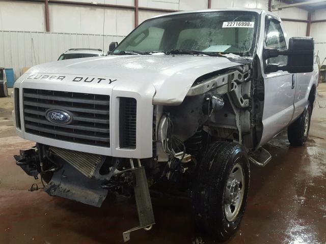 1FTNF21598ED61445 - 2008 FORD F250 SUPER GRAY photo 2