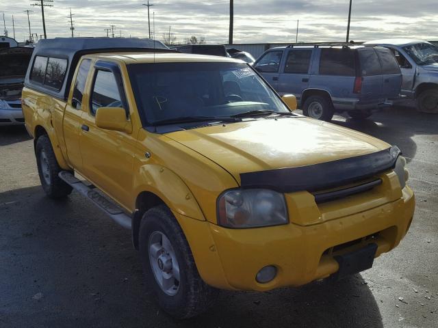 1N6ED26Y91C362196 - 2001 NISSAN FRONTIER K YELLOW photo 1