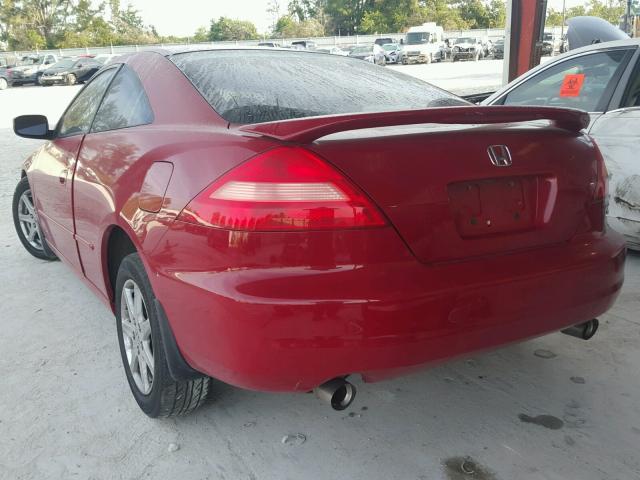 1HGCM82683A022412 - 2003 HONDA ACCORD EX RED photo 3