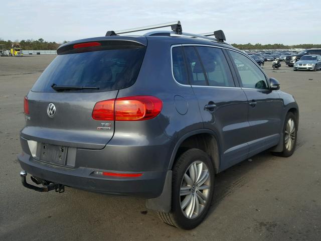 WVGBV7AX0GW526842 - 2016 VOLKSWAGEN TIGUAN S GRAY photo 4