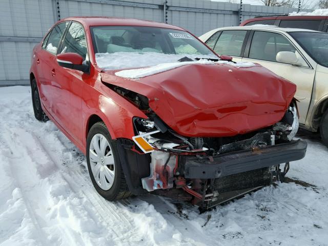 3VWDP7AJ4CM078423 - 2012 VOLKSWAGEN JETTA SE RED photo 1