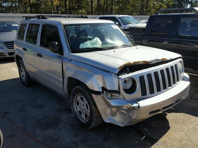 1J8FT28088D750261 - 2008 JEEP PATRIOT SP SILVER photo 1