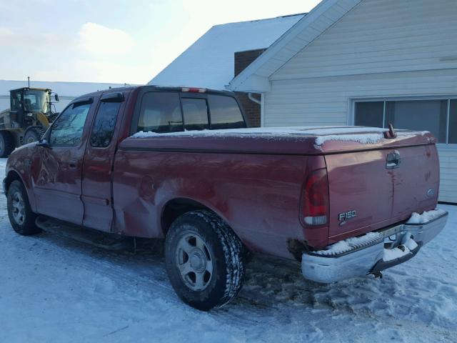 2FTRX17212CA94837 - 2002 FORD F150 RED photo 3