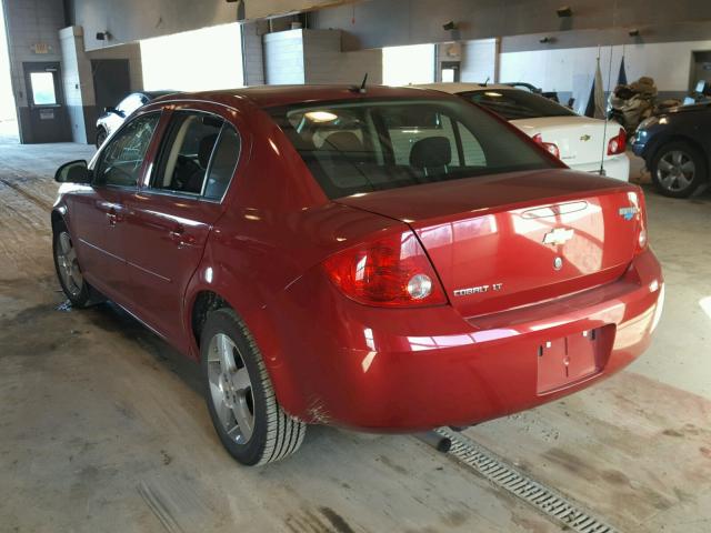 1G1AD5F53A7124340 - 2010 CHEVROLET COBALT 1LT RED photo 3