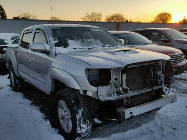 5TELU42N19Z598047 - 2009 TOYOTA TACOMA DOU SILVER photo 1