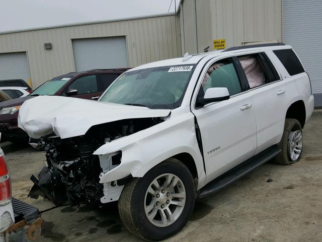 1GNSKBKC2HR389082 - 2017 CHEVROLET TAHOE K150 WHITE photo 2