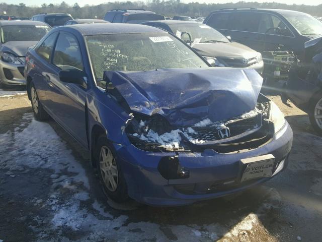 1HGEM22124L022499 - 2004 HONDA CIVIC DX V BLUE photo 1