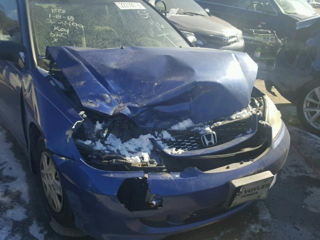 1HGEM22124L022499 - 2004 HONDA CIVIC DX V BLUE photo 9