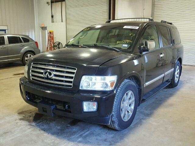 5N3AA08A14N812627 - 2004 INFINITI QX56 BLACK photo 2