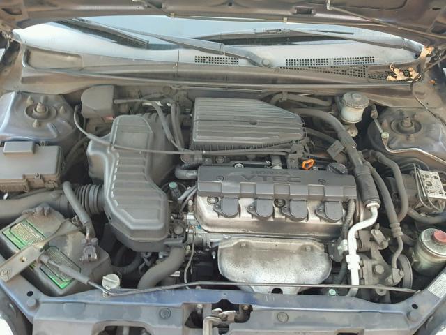 JHMES26781S001935 - 2001 HONDA CIVIC EX BLUE photo 7
