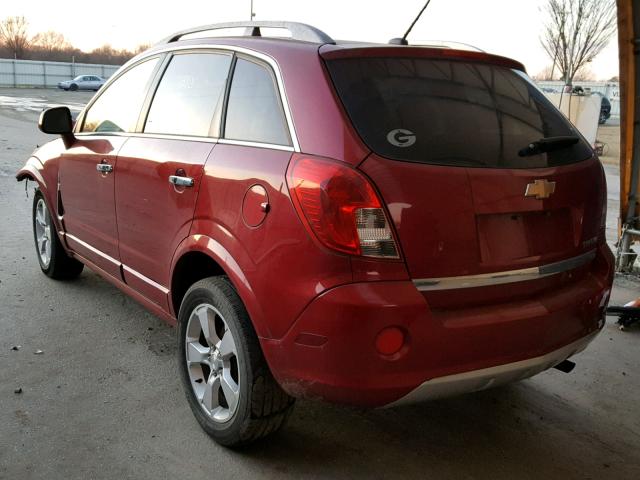 3GNAL4EK8FS535938 - 2015 CHEVROLET CAPTIVA LT BURGUNDY photo 3