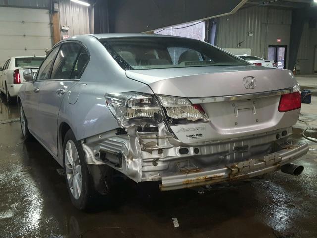 1HGCR2F79DA280361 - 2013 HONDA ACCORD EX SILVER photo 3