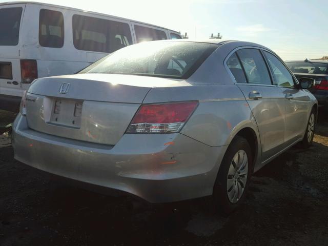 1HGCP2F31AA182262 - 2010 HONDA ACCORD LX SILVER photo 4