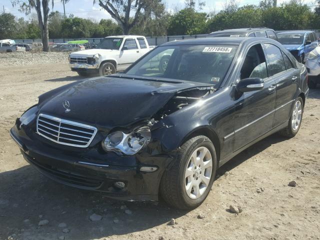 WDBRF92H06F781362 - 2006 MERCEDES-BENZ C GENERATI BLACK photo 2