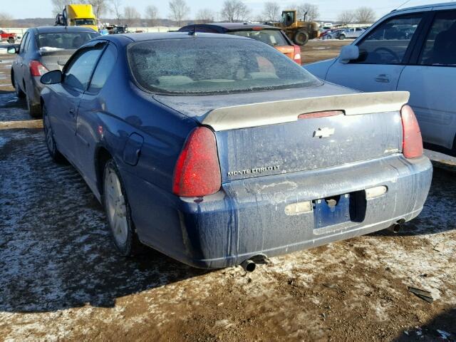 2G1WK151369173028 - 2006 CHEVROLET MONTE CARL BLUE photo 3