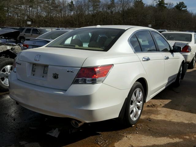 1HGCP36889A017984 - 2009 HONDA ACCORD EXL WHITE photo 4