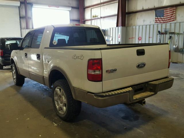 1FTPW14534KC03371 - 2004 FORD F150 SUPER WHITE photo 3