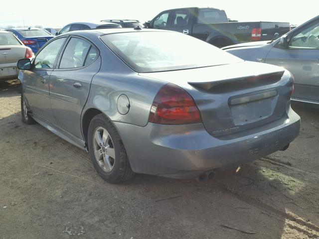 2G2WS542251220186 - 2005 PONTIAC GRAND PRIX GRAY photo 3