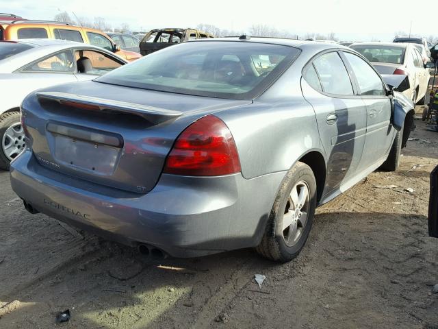 2G2WS542251220186 - 2005 PONTIAC GRAND PRIX GRAY photo 4