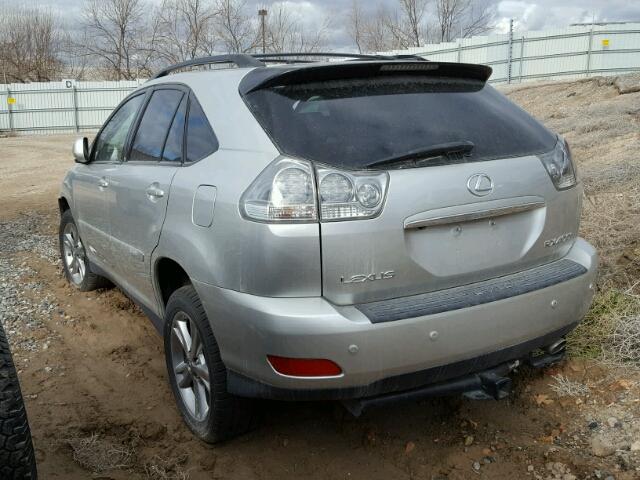 JTJHW31U872025261 - 2007 LEXUS RX 400H SILVER photo 3