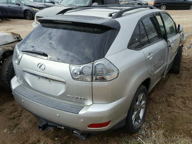 JTJHW31U872025261 - 2007 LEXUS RX 400H SILVER photo 4