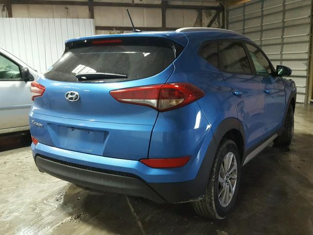 KM8J33A44HU274820 - 2017 HYUNDAI TUCSON LIM BLUE photo 4