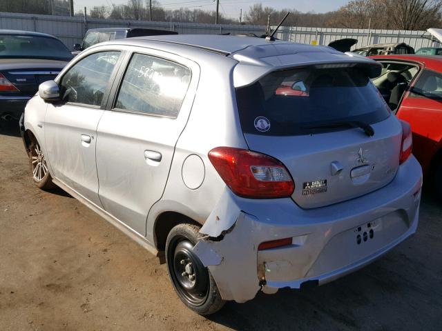 ML32A5HJ5HH017523 - 2017 MITSUBISHI MIRAGE GT SILVER photo 3