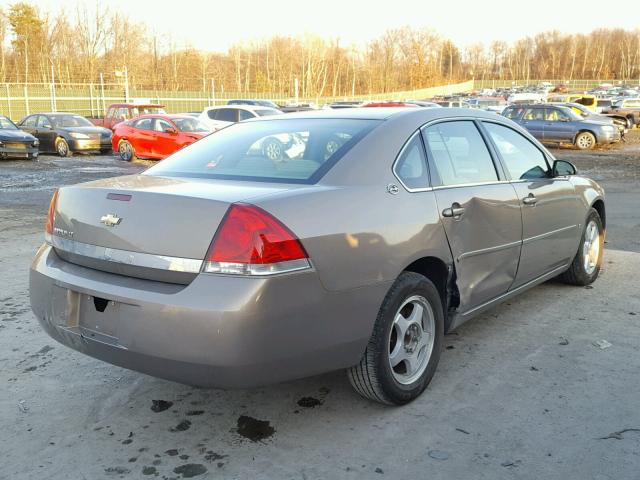 2G1WT58K969388812 - 2006 CHEVROLET IMPALA LT BROWN photo 4