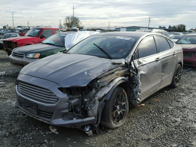 3FA6P0H77ER130412 - 2014 FORD FUSION SE CHARCOAL photo 2