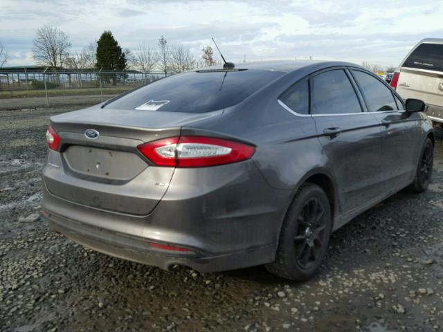 3FA6P0H77ER130412 - 2014 FORD FUSION SE CHARCOAL photo 4