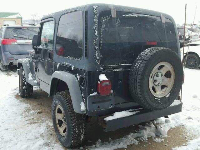 1J4FA39S72P762906 - 2002 JEEP WRANGLER / GRAY photo 3