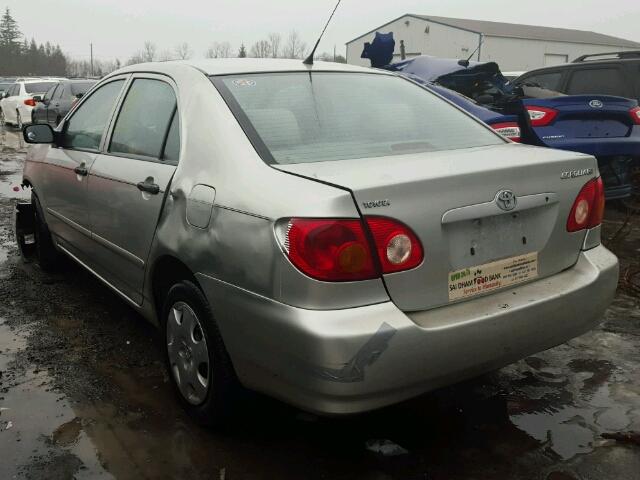 2T1BR32E44C819596 - 2004 TOYOTA COROLLA CE GRAY photo 3